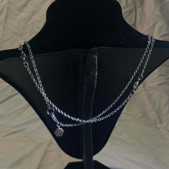 NWOT Authentic Origami Owl 48" Silver Crystal Station Chain Necklace | C$15 - Picture 4 of 5